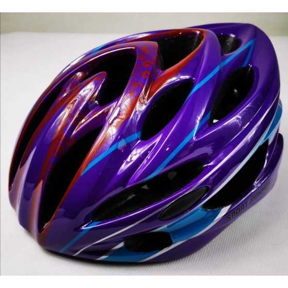 Helmet Sport Runner Purple Red SKATE AND CYCLING